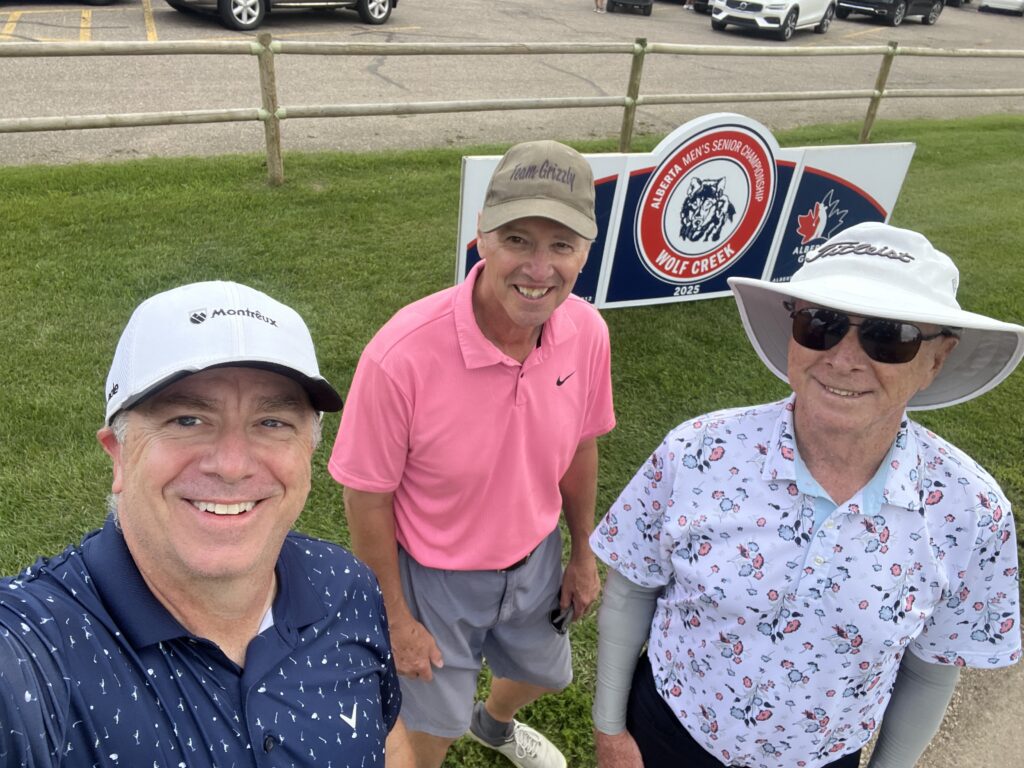 Brian and Jim at the 2025 Alberta Men's Senior Championship